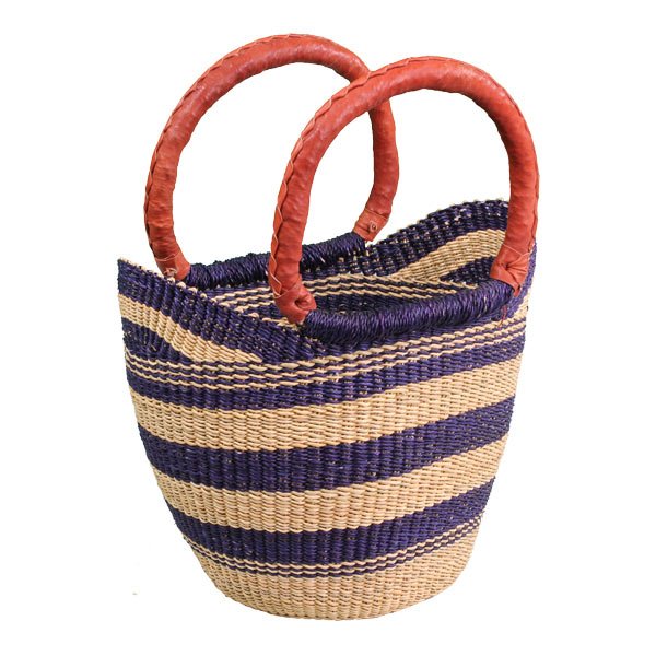 G-133N+ Small Navy Natural Shopping Tote