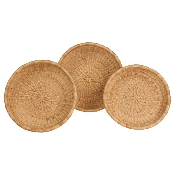 G-153N Set of 3 Natural fruit baskets