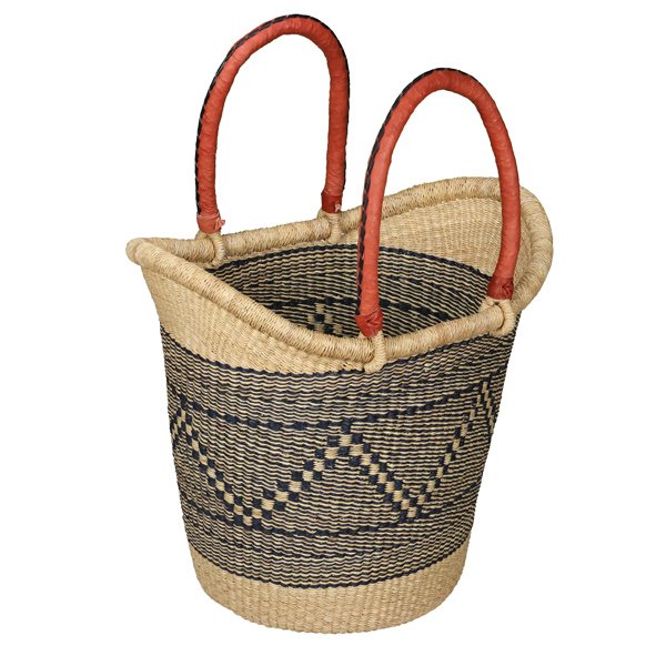 G-137N+: NAVY/NATURAL XL Shopping Tote (thick rim)