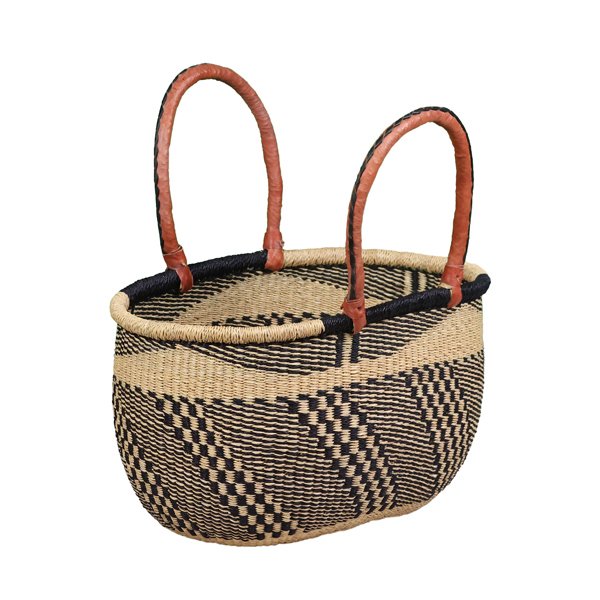 G-167N+: NAVY/NATURAL Double Weave Ovals