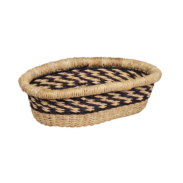 G-169N+: NAVY/NATURAL Mini Oval Tray
